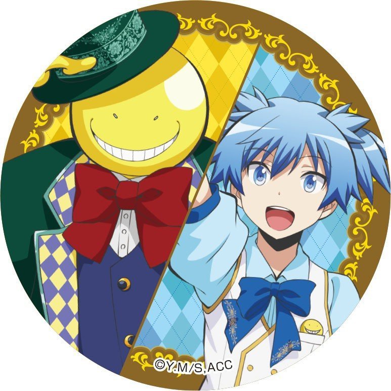 Huy hiệu IN HÌNH Assassination Classroom ver HOÁ TRANG Lớp Học Ám Sát anime chibi dễ thương