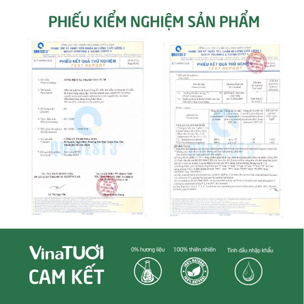 Tinh dầu nguyên chất khuếch tán hương Đồng VINA TƯƠI 10ml xông đuổi muỗi khử mùi hương thơm