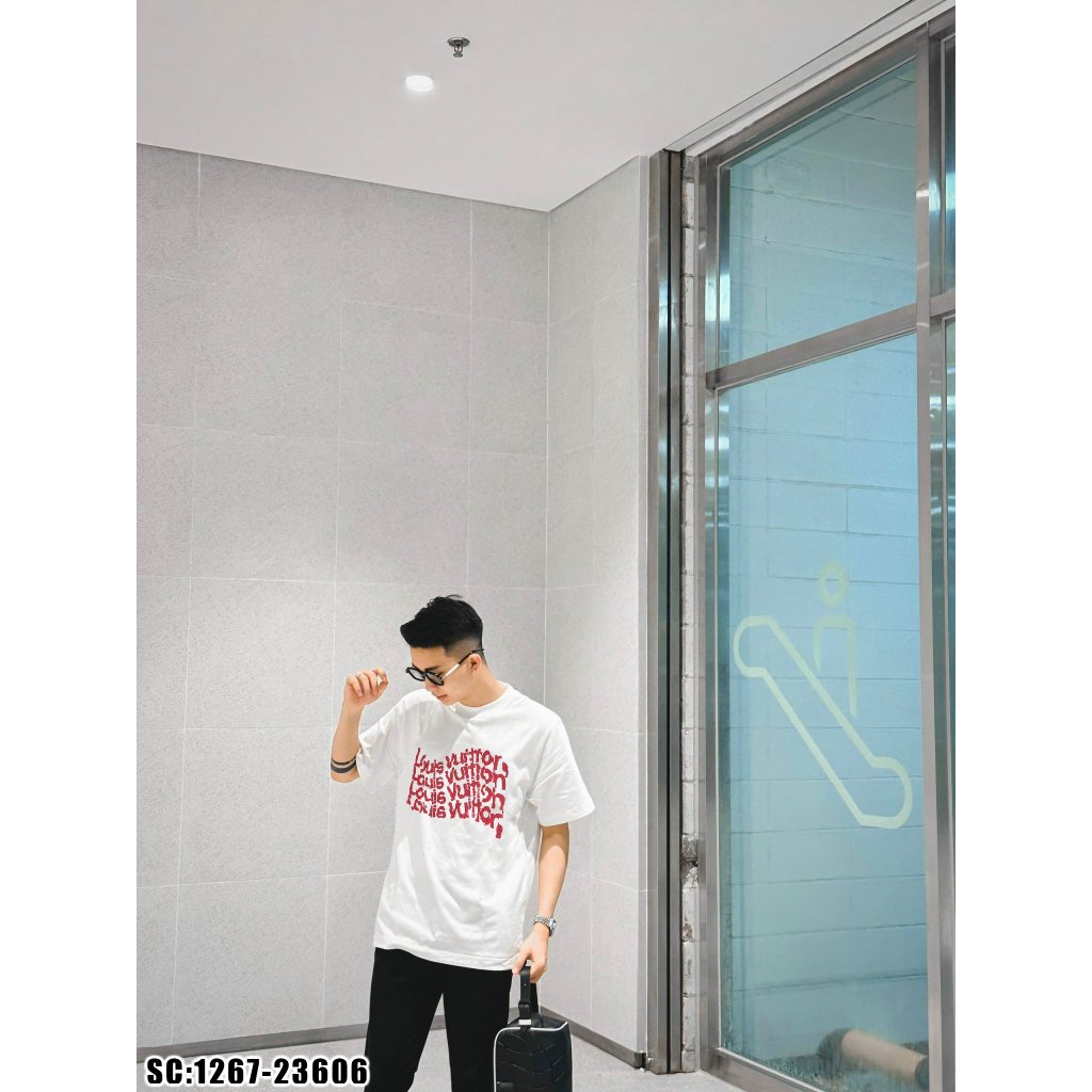 Áo thun in dập siêu hot, hàng cực đẹp, thêu chữ thêu hình gấu bo cổ nam nữ