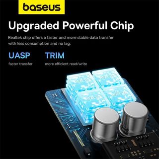Box đựng ổ cứng SSD M.2 Baseus FlyJoy Series SSD Enclosure Type C 3.2 Gen2 (M.2 NVMe và SATA)