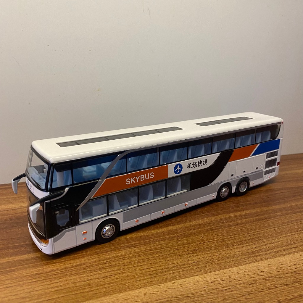 Mô hình tĩnh đồ chơi xe ô tô chở khách Proswon Bus Setra S 431 2 tầng bằng thép tỷ lệ 1:32 mở được cửa, cốp giá siêu rẻ