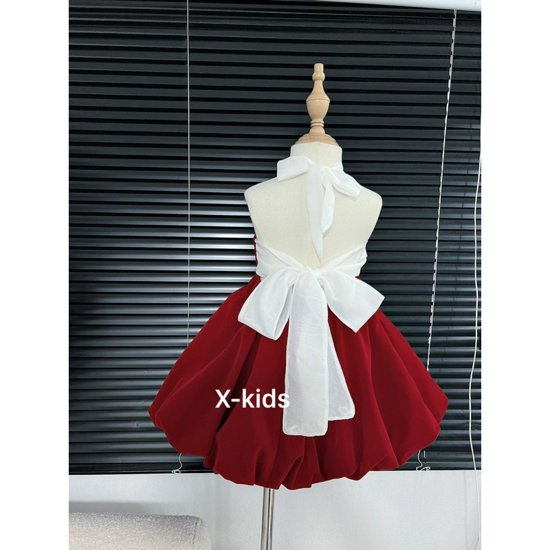 Váy Nhung công chúa cho bé gái