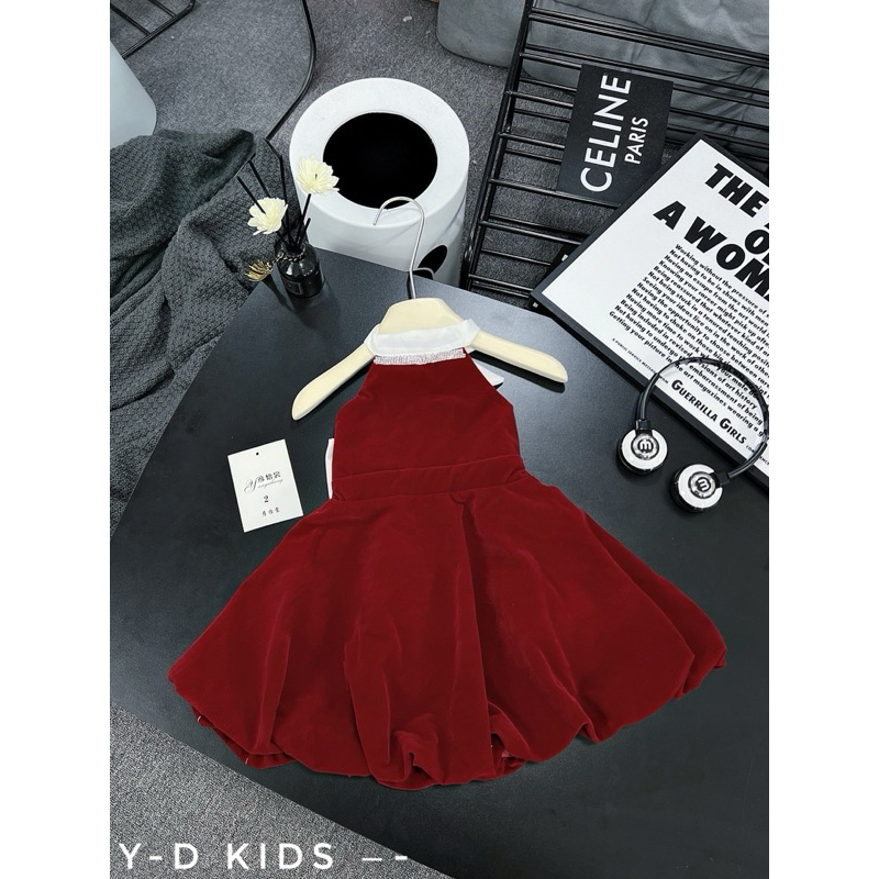 Váy Nhung công chúa cho bé gái