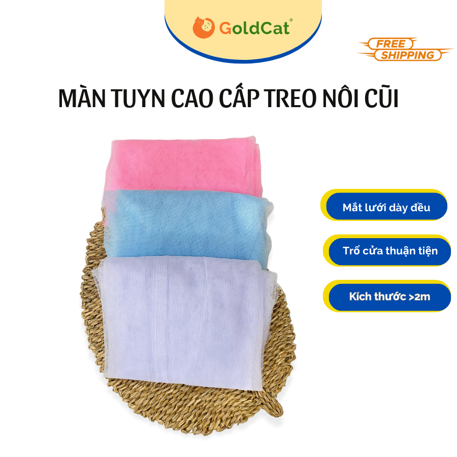 Mùng/Màn Treo Cũi Chống Muỗi Cho Bé Goldcat - Giúp bé yêu có giấc ngủ ngon 