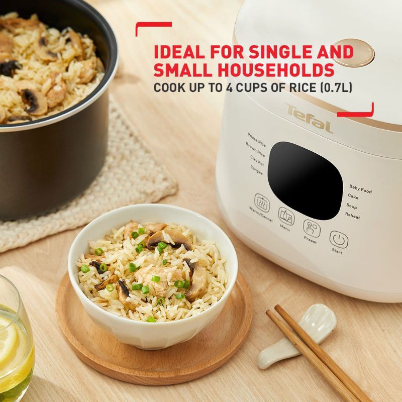 Nồi cơm điện tử 0.7L Tefal Mate Mini RK515168