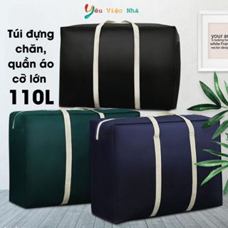 Túi Vải Đựng Chăn Màn, Túi Đựng Đồ, Quần Áo Cỡ Lớn 110L, Chống Nước, Có Quai Xách Chịu Tải Trọng Lớn - Túi Đựng Hành Lý