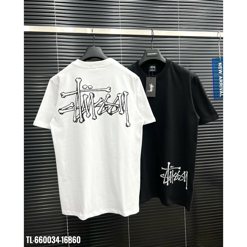 🔥Hot🔥Áo thun Stussy in chữ trước sau thiết kế hot trend Nam New 2024
