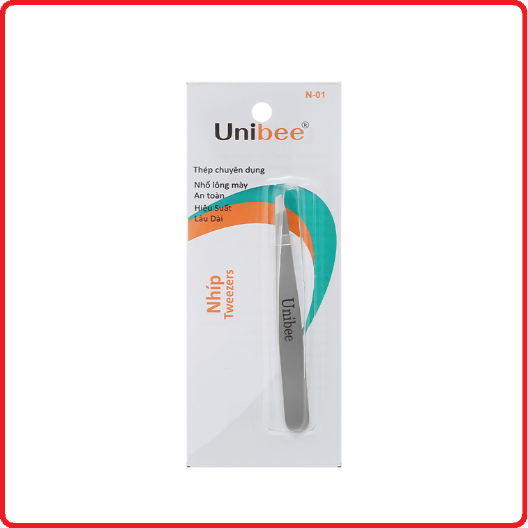 Nhíp đầu xéo nhổ lông mày Unibee N-01