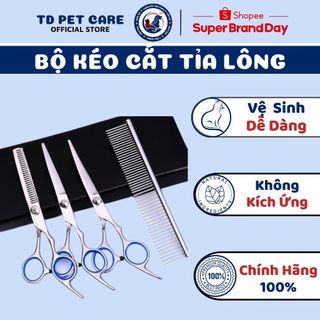 Bộ kéo cắt tỉa lông chó dành cho chó mèo tại nhà pakistan - kéo cắt lông td pet care