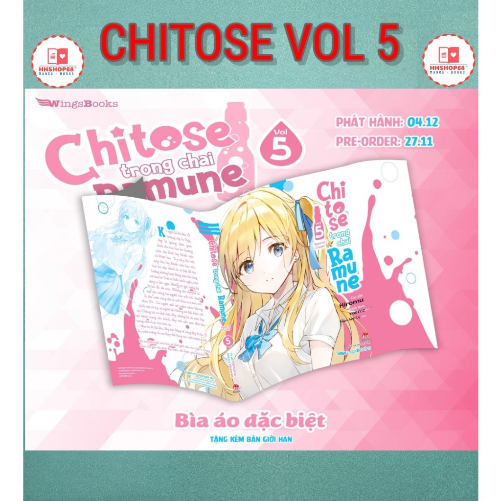 Truyện - Chitose Trong Chai Ramune tập 1 2 3 4 5 6 (Bản giới hạn và phổ thông, Poster)