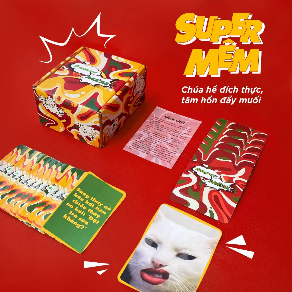 Combo chơi Tết "Long Fat" 4 món Board game - Bộ tứ danh hề, vui Tết banh nóc 2024 | Ghiền Mystery