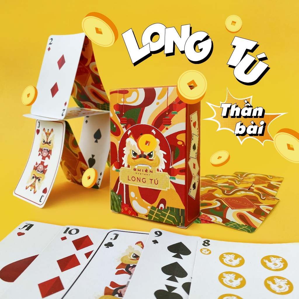 Combo chơi Tết "Long Fat" 4 món Board game - Bộ tứ danh hề, vui Tết banh nóc 2024 | Ghiền Mystery