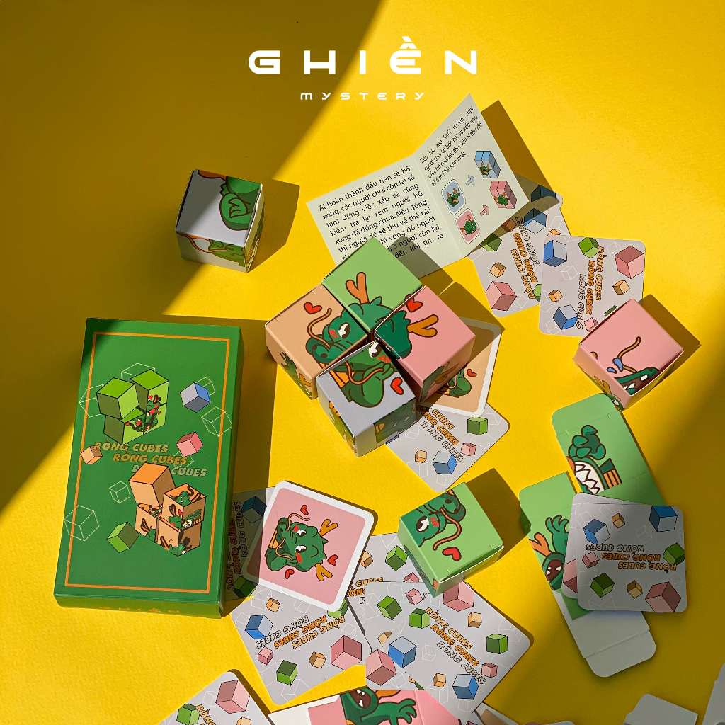 Combo chơi Tết "Long Fat" 4 món Board game - Bộ tứ danh hề, vui Tết banh nóc 2024 | Ghiền Mystery