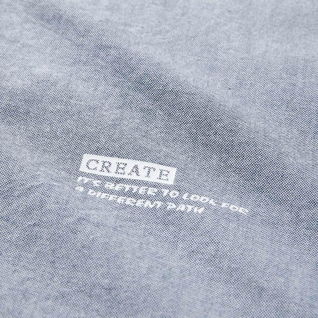 HLA - Áo sơ mi nam dài tay công sở phối chữ 100% cotton Button-down classic long-sleeved 100% cotton Shirt