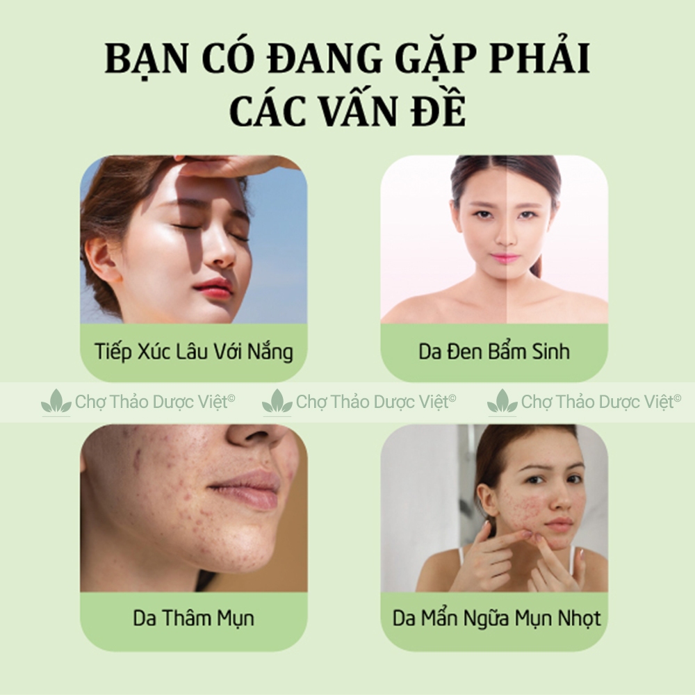 Bột rửa mặt 100g, đắp mặt trắng da yujisan, ngừa mụn, sáng da, mờ thâm nám hiệu quả - Chợ Thảo Dược Việt