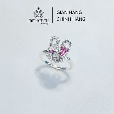 Nhẫn Bạc Trẻ Em, Nhẫn Bạc Bé Gái Hình Con Thỏ - Minh Canh Jewelry