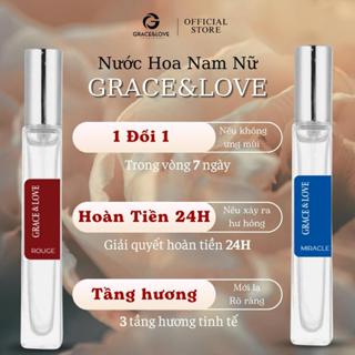 Nước hoa nữ thơm lâu chính hãng Grace And Love 10ml tinh dầu nước hoa nữ dầu thơm nam nữ lưu hương 24h sử dụng cho body