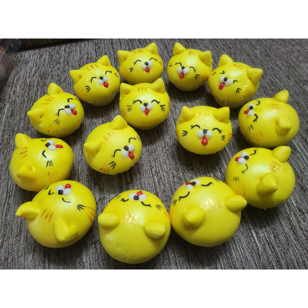 Bánh bao nhân kim sa - tạo hình bé hổ / bé mèo