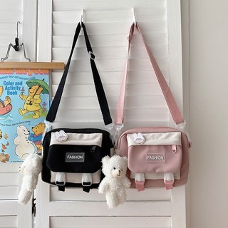 Túi vải canvas đeo chéo mini đáng yêu phong cách Phong Cách Hàn Quốc Xinh Xắn Dành Cho Nữ Nhỏ Xinh