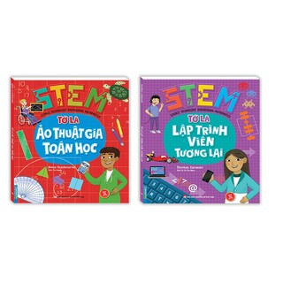 Sách-Combo 2c STEM Tớ là ảo thuật gia toán học và STEM Tớ là lập trình viên tương lai