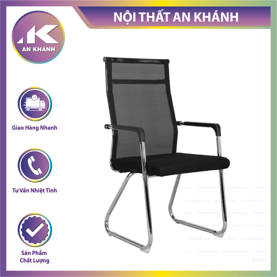 Ghế văn phòng CQ4019 ghế làm việc chân quỳ lưng vừa Bọc Lưới