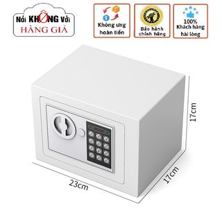 KÉT SẮT ĐIỆN TỬ CHỐNG CHÁY, KÉT SẮT MINI KHOÁ ĐIỆN TỬ 17E TẶNG KÈM PIN VÀ ỐC VÍT BẮT TƯỜNG.
