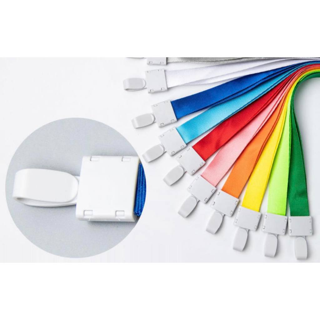 Bảng tên hai mặt ngang,  bao đựng thẻ học sinh nhân viên kèm dây đeo lụa đẹp cao cấp 1,5cm tiện lợi thời trang