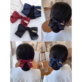 Kẹp búi tóc nơ lưới công sở cho nữ