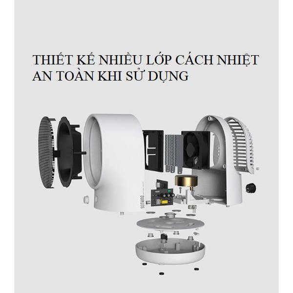 Quạt sưởi gốm mini Sothing, sưởi ấm nhanh, công suất 500w