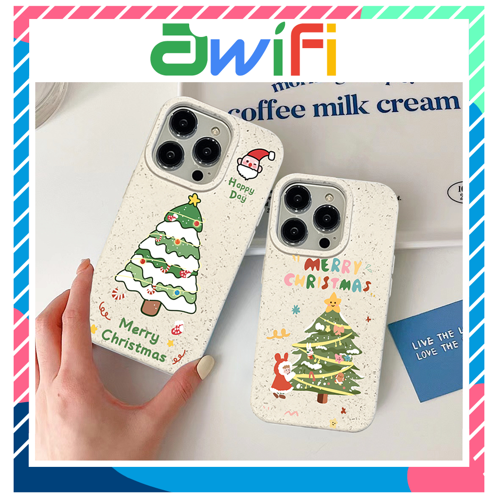 Ốp lưng iphone mềm thân thiện môi trường cây noel 6plus/7/8/plus/x/xs/11/12/13/14/15/pro/max/plus/promax- SALE HOT X5-17