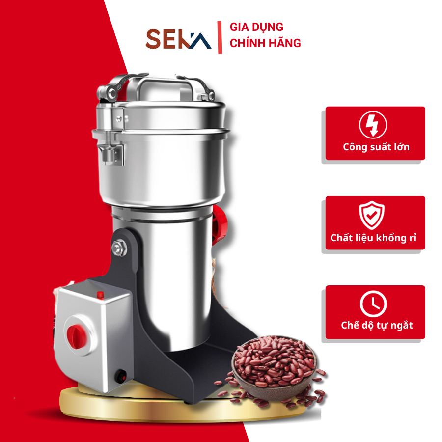 Máy Xay Bột Khô Đa Năng 800Y SK200 Đa Năng 1200ml Nghiền Siêu Mịn - Hàng Chính Hãng SEKA