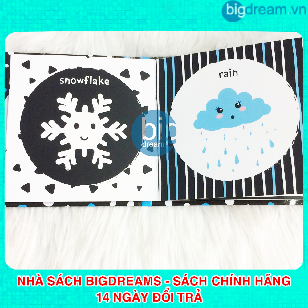 Sách - Black And White Tranh kích thích thị giác cho trẻ sơ sinh Tập 2 - Phát triển thị giác cho bé
