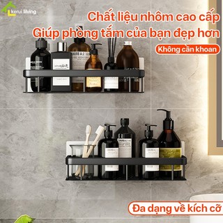 Kệ treo tường phòng tắm BUNA; Kệ dán tường; Kệ đựng đồ dùng, dầu gội đa năng cho phòng tắm, nhà bếp