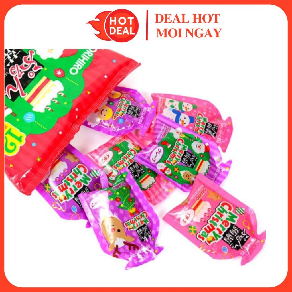 Thạch Orihiro Phiên Bản Noel Giáng Sinh Merry Christmas Vị Trái Cây Nho Dâu Nội Địa Nhật 240G