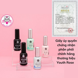 Base - Top - Cứng móng- Top lì - Top giả bột hoa hồng hàng chuẩn loại 1 -Kitty Nails Supply