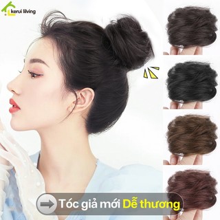Búi tóc giả NAGO củ tỏi tròn cao cấp trẻ trung năng động dành cho phái nữ