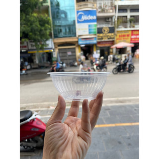 Bát chay nhựa giấy trắng cỡ nhỡ dùng một lần giá tốt - Bat an giay nhua trang du lich dung 1 lan tien loi