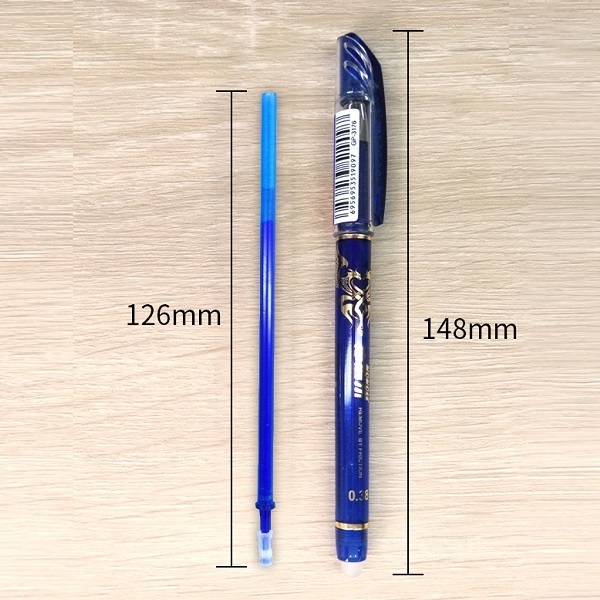 Bút gel nước xoá được AODEMEI GP3176 nét 0.38mm / Bút 3176 / GP-3176 có ruột thay 0.5mm I Bút bay màu trên vải khi là ủi