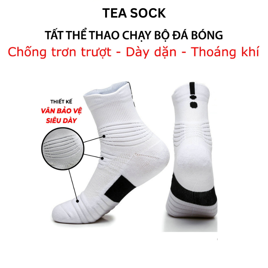 Tất thể thao đá bóng sport 8,Vớ thể thao chống trơn trượt ôm chân, dệt kim cotton, Vớ đá banh nam thể thao thời trang