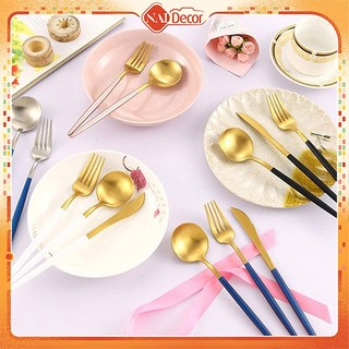 [Phụ kiện chụp ảnh] Muỗng, nĩa, dao cao cấp Nai Decor