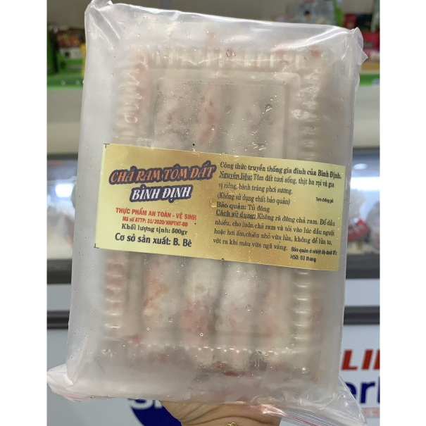 Chả ram tôm đất Bình định 500g size vừa ( Giao hàng Hà Nội)