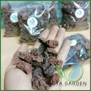 Nham thạch Đỏ Đen lọc nước hồ cá nuôi vi sinh