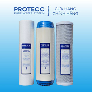 Bộ Lõi Lọc Nước 1,2,3 10 Inch PROTECC Chính Hãng - Lắp Cho Mọi Dòng Máy Lọc Nước