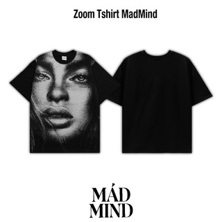 Áo thun ngắn tay in hình zoom tshirt madmind 100% premium cotton - màu đen