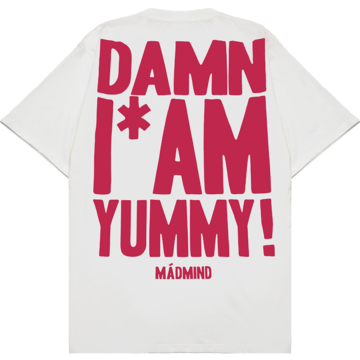 Áo Thun Ngắn Tay In Hình Yummy Tshirt Madmind 100% Premium Cotton