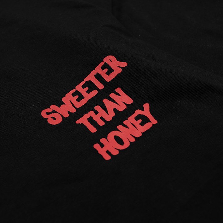 Áo Thun Ngắn Tay In Hình Honey Tshirt Madmind 100% Premium Cotton - Màu Đen