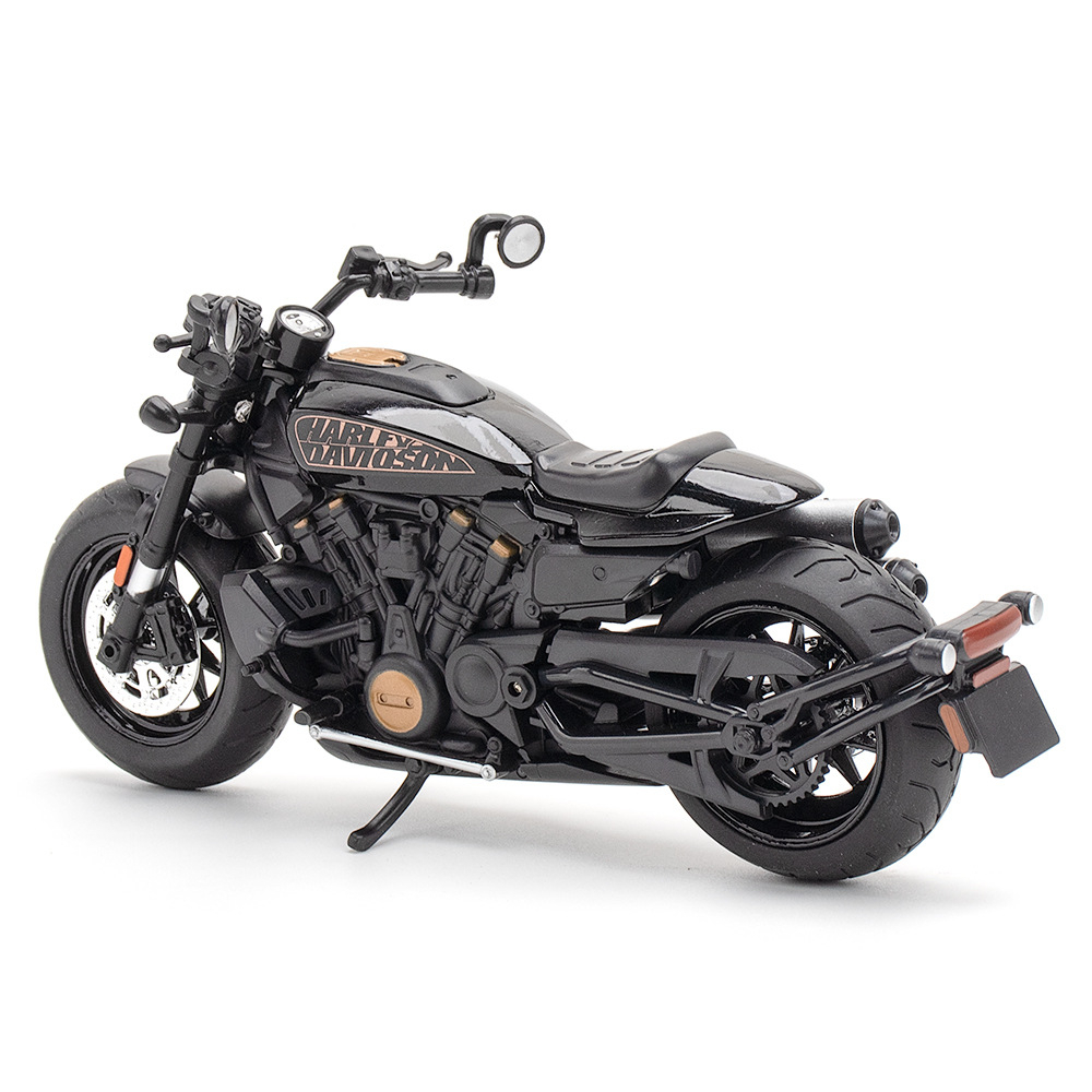 Mô hình tĩnh đồ chơi siêu xe motor máy phân khối lớn HARLEY DAVIDSON Sportster S tỷ lệ 1:12 bằng hợp kim có đèn giá rẻ