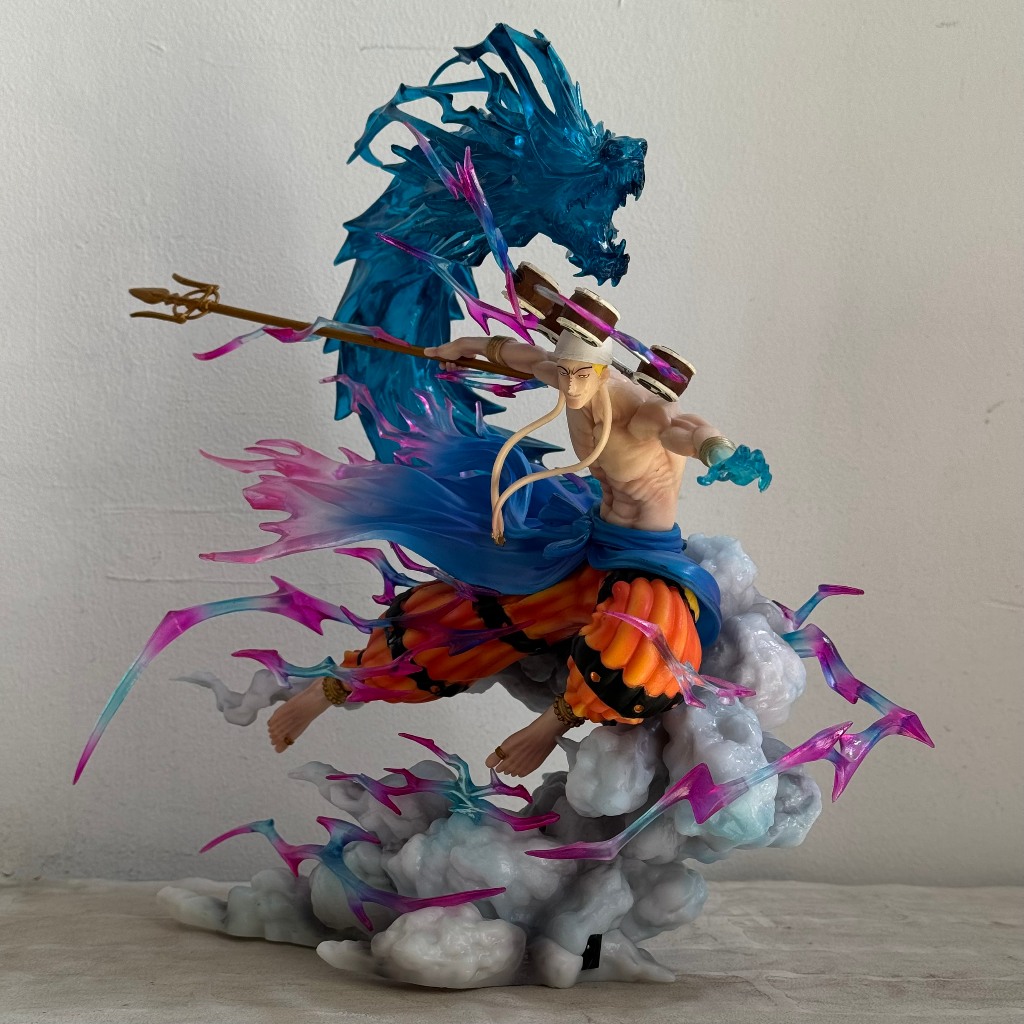 Mô hình thần sấm Enel cao 32CM có đèn LED cực đẹp - Mô hình thần sấm Enel Evil studioF1 one piece - one piece