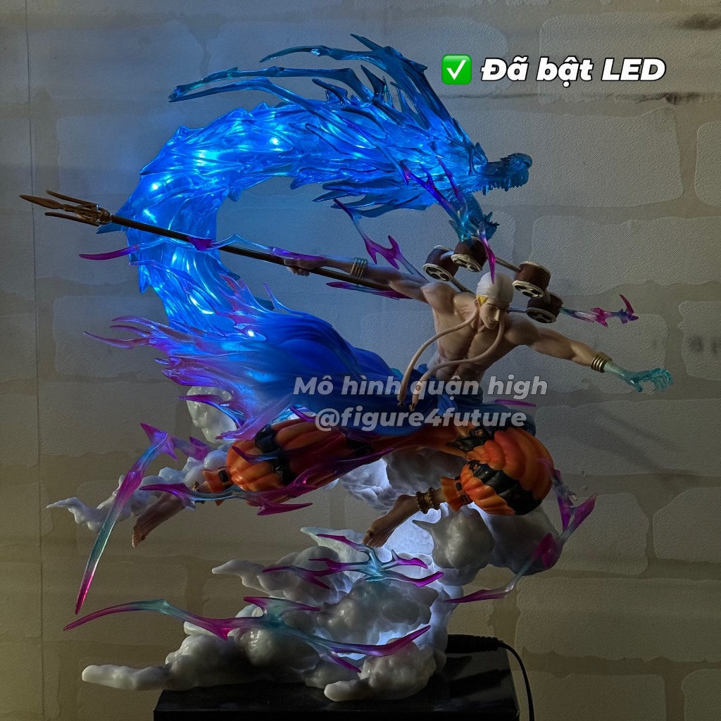 Mô hình thần sấm Enel cao 32CM có đèn LED cực đẹp - Mô hình thần sấm Enel Evil studioF1 one piece - one piece