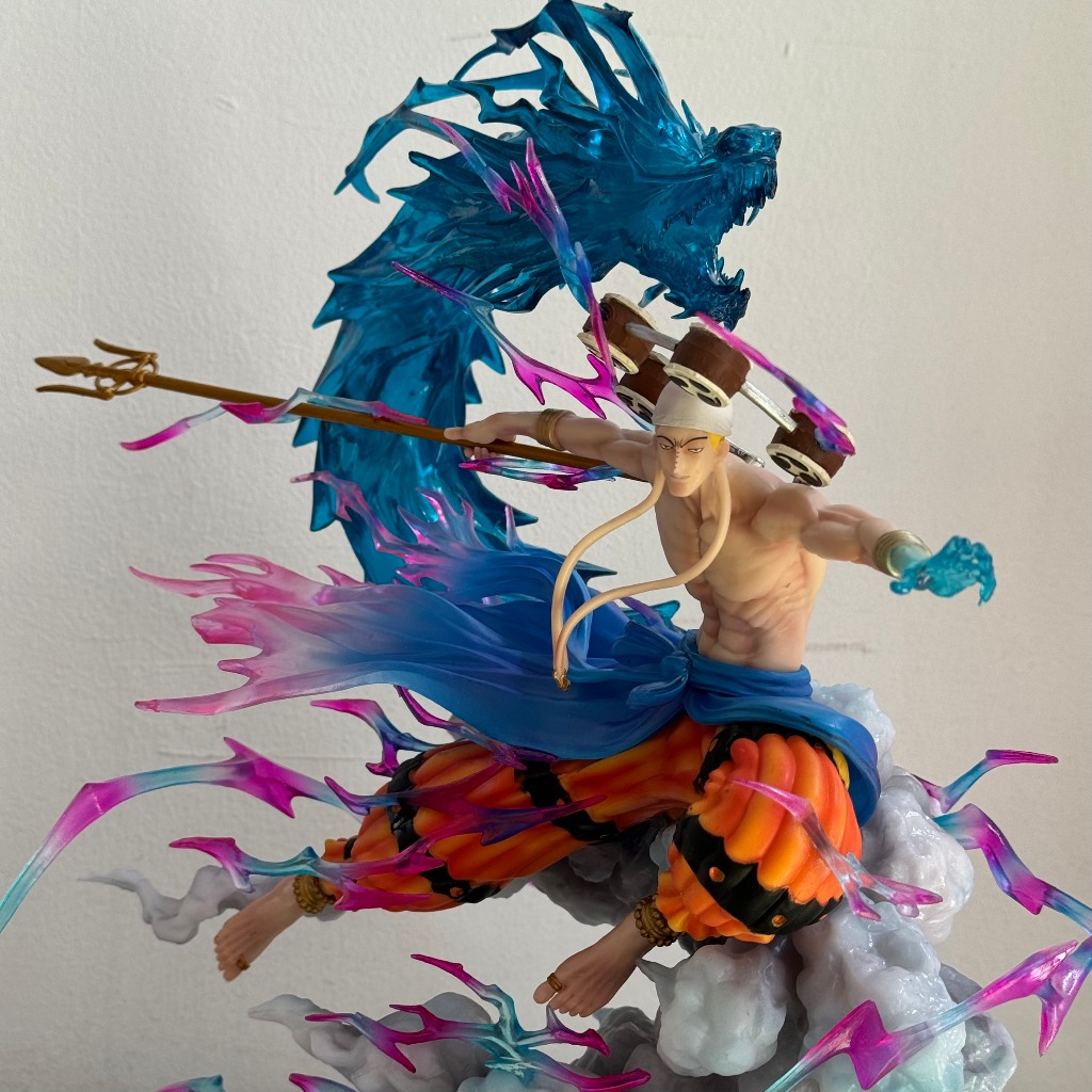 Mô hình thần sấm Enel cao 32CM có đèn LED cực đẹp - Mô hình thần sấm Enel Evil studioF1 one piece - one piece